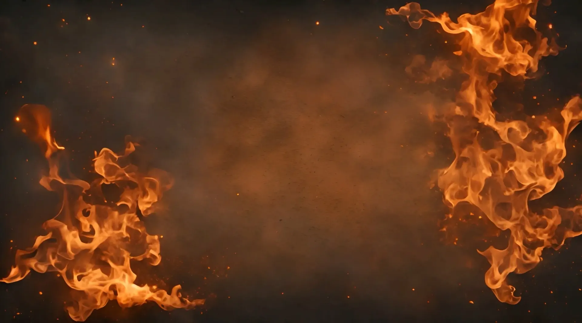 Raging Fire with Soaring Embers Artistic Stock Video